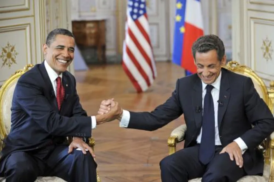 Barack Obama a Nicolas Sarkozy