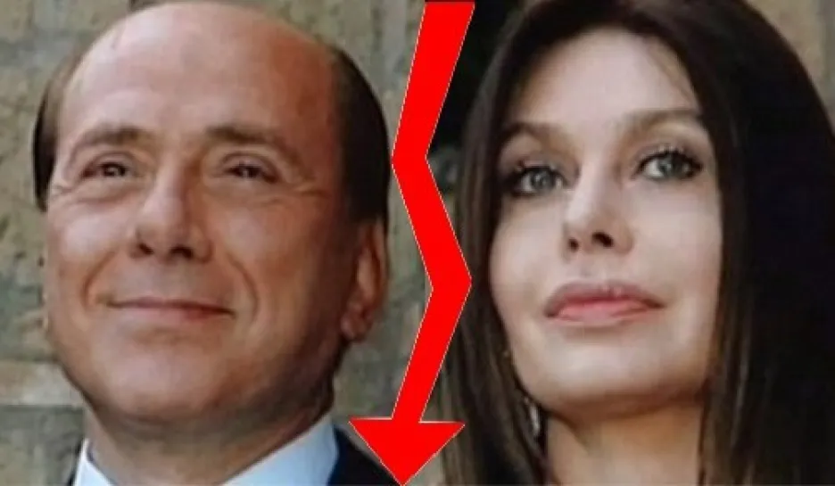 Silvio Berlusconi a Veronica Lariová