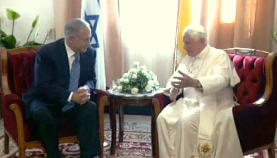 Benedikt XVI. a Benjamin Netanjahu