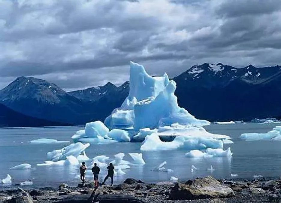 Ledovec Perito Moreno v Argentině