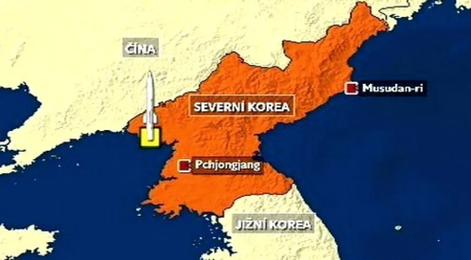 Mapka Severní Koreje