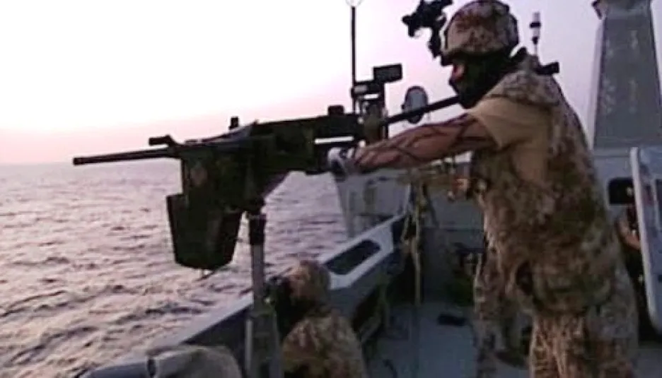 Vojenská hlídka v Adenském zálivu