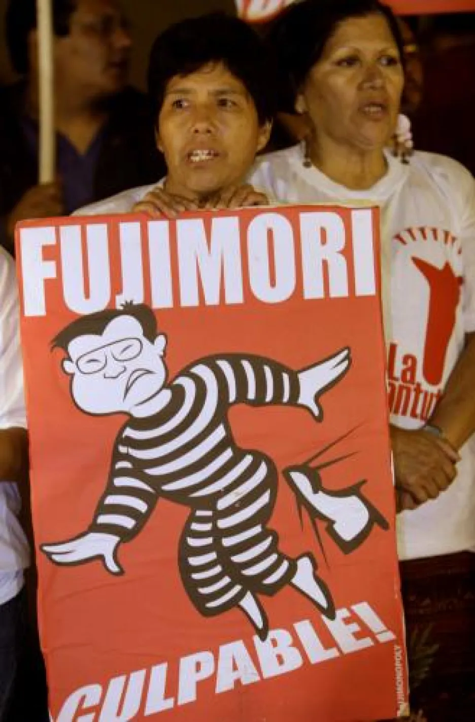 Demonstrace odpůrců Alberta Fujimoriho