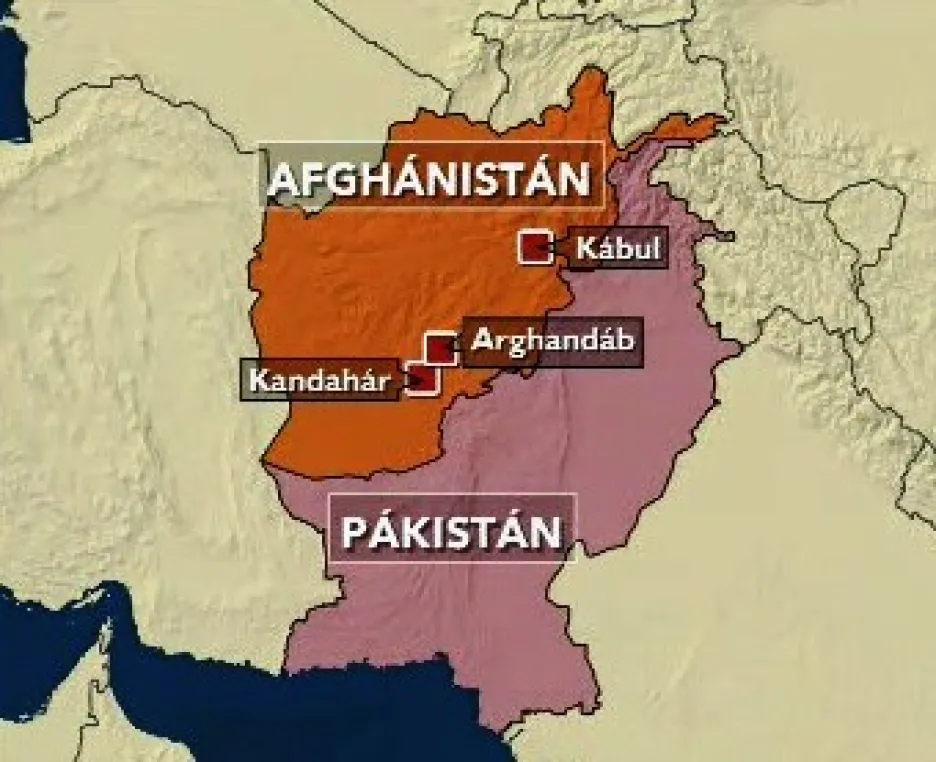 Mapa Afghánistánu