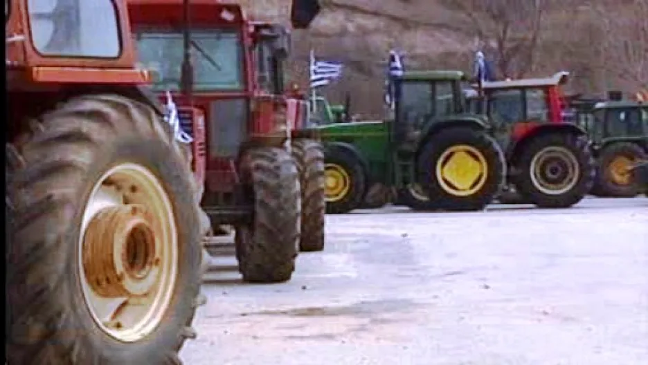 Stávka řeckých zemědělců