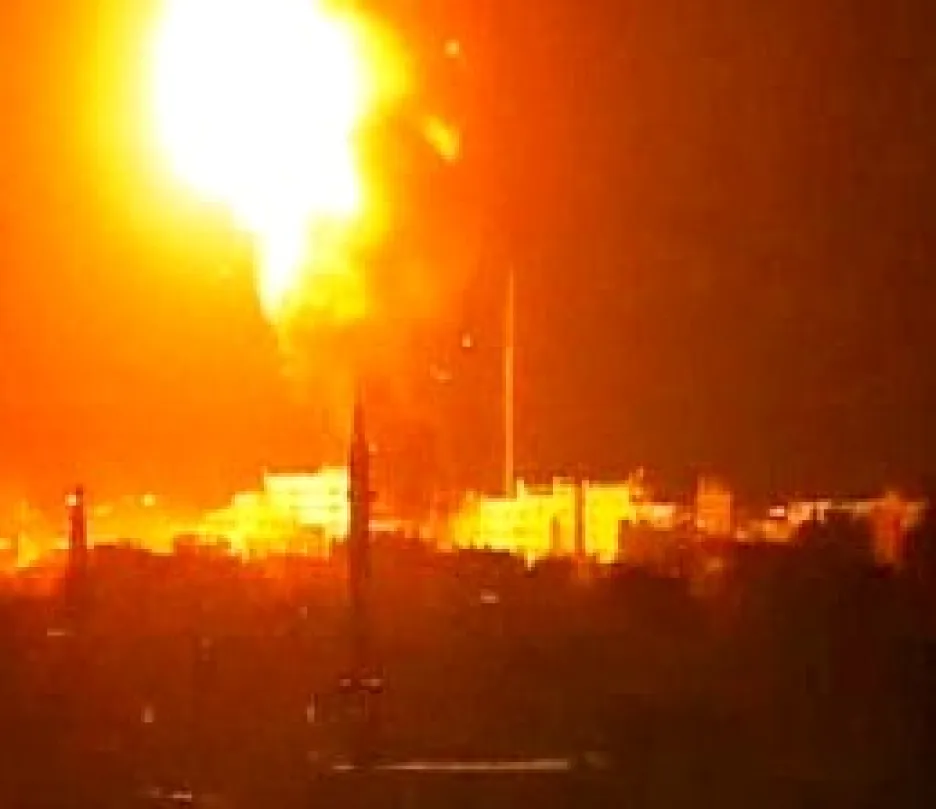 Exploze v Gaze