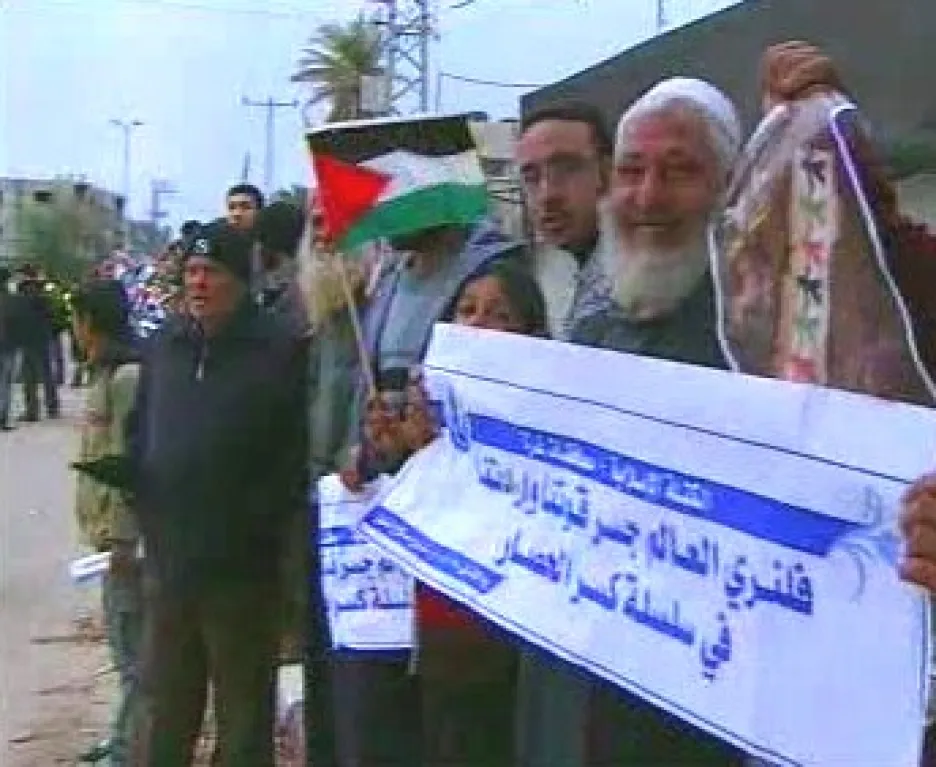 Protest Palestinců