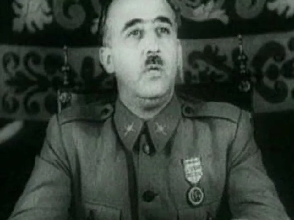 Španělský diktátor Francisco Franco