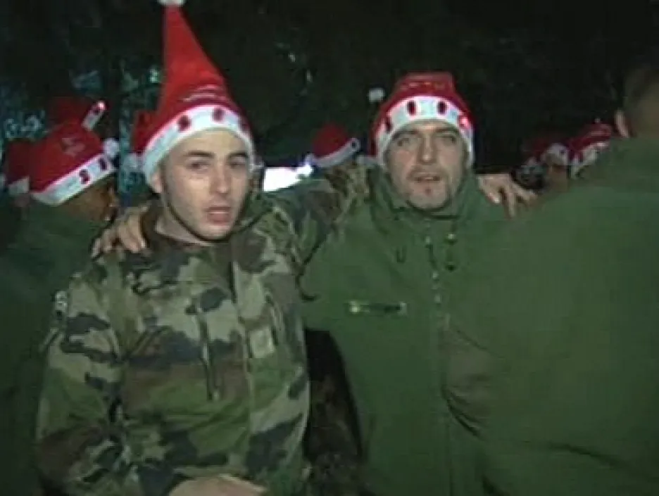 Vojáci slaví Vánoce