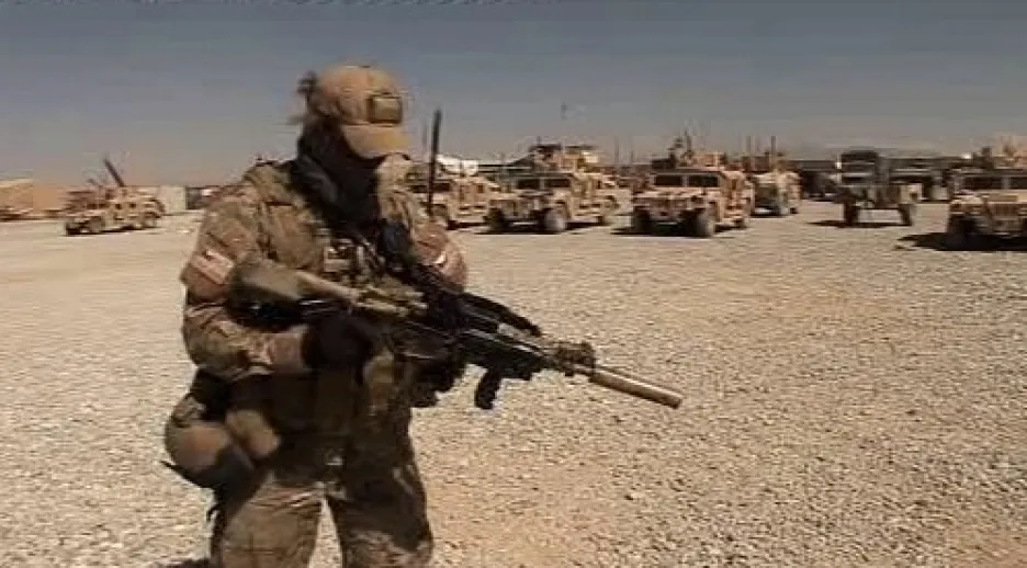 Český voják v Afghánistánu