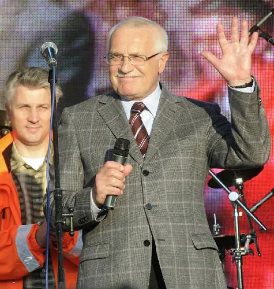 Václav Klaus na koncertu ODS