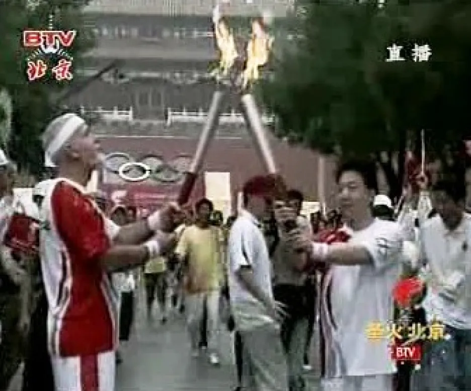 Olympijská pochodeň dorazila do Pekingu