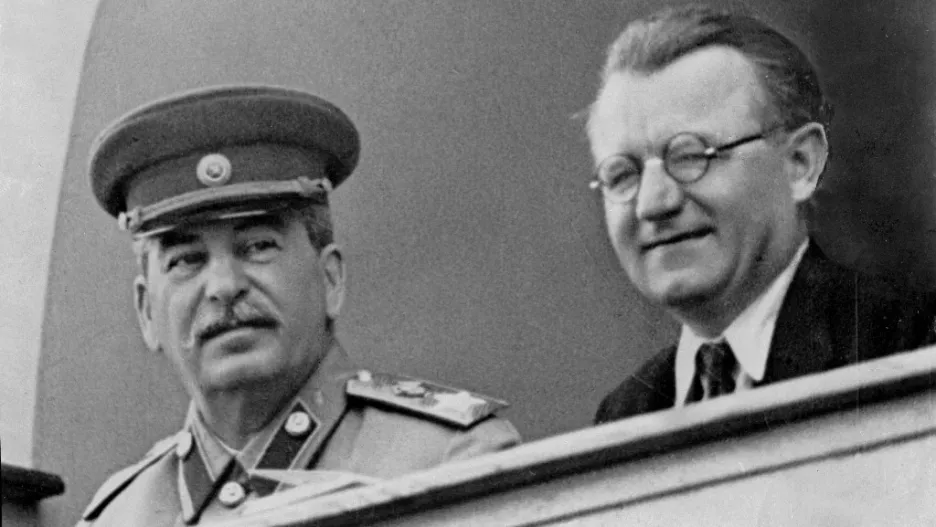 J. V. Stalin a Klement Gottwald