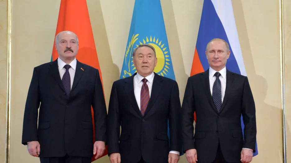 Alexandr Lukašenko, Nursultan Nazarbajev a Vladimir Putin