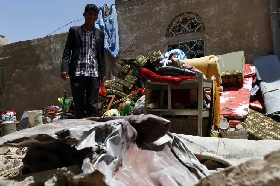 Jemen po bombardování