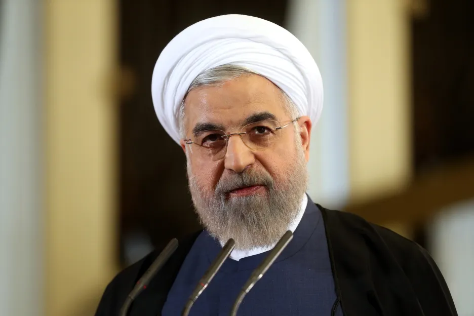 Íránský prezident a duchovní Hasan Rouhání