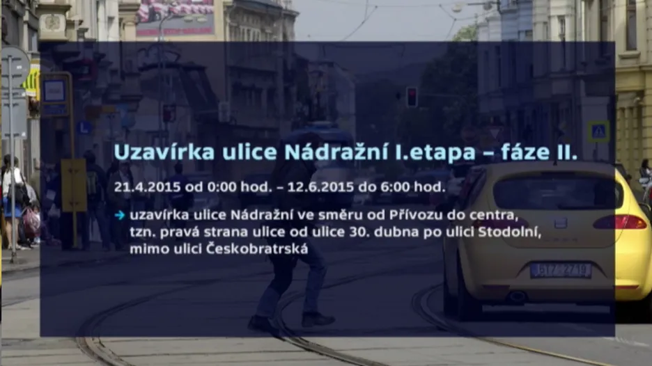 Rekonstrukce ulice Nádražní v Ostravě