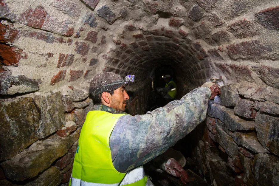 Oprava historické kanalizace v Terezíně