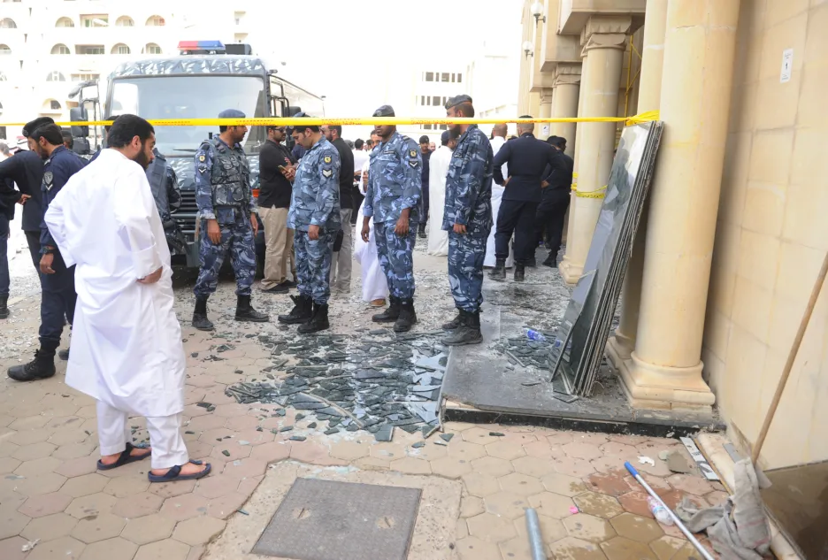 Místo atentátu v kuvajtské metropoli