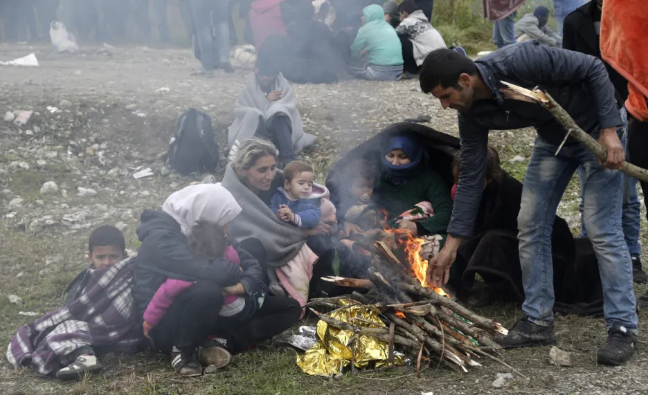 Uprchlíci u chorvatsko-srbské hranice
