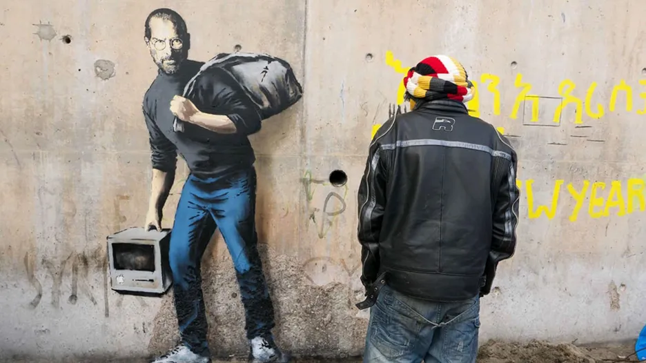 Banksyho dílo v Calais