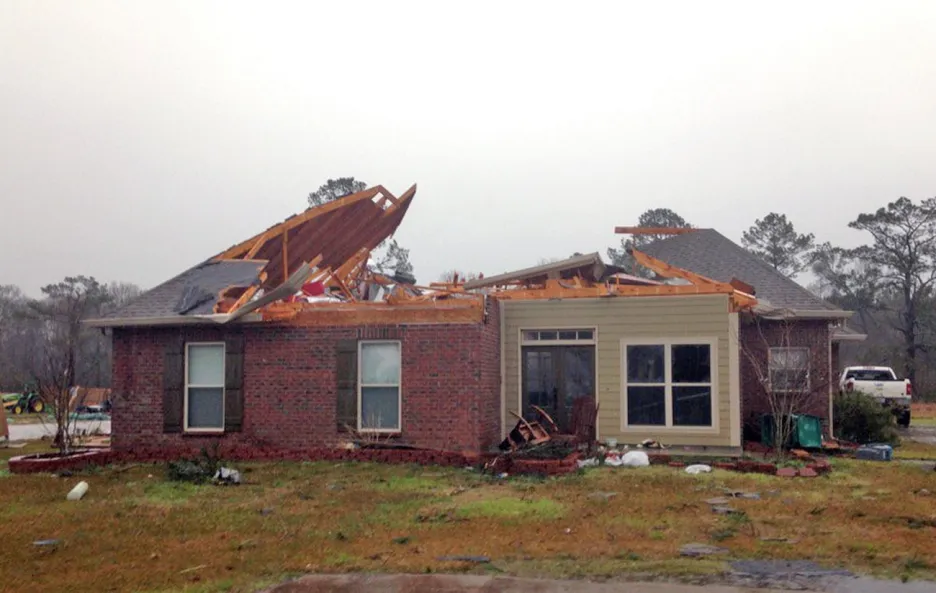 Následky ničivých tornád v Luisianě a Mississippi