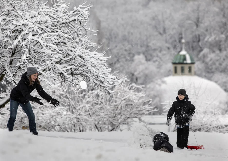 Sníh v Praze