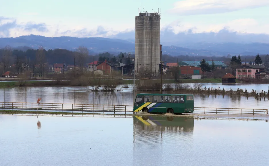 Záplavy v centrálním Srbsku