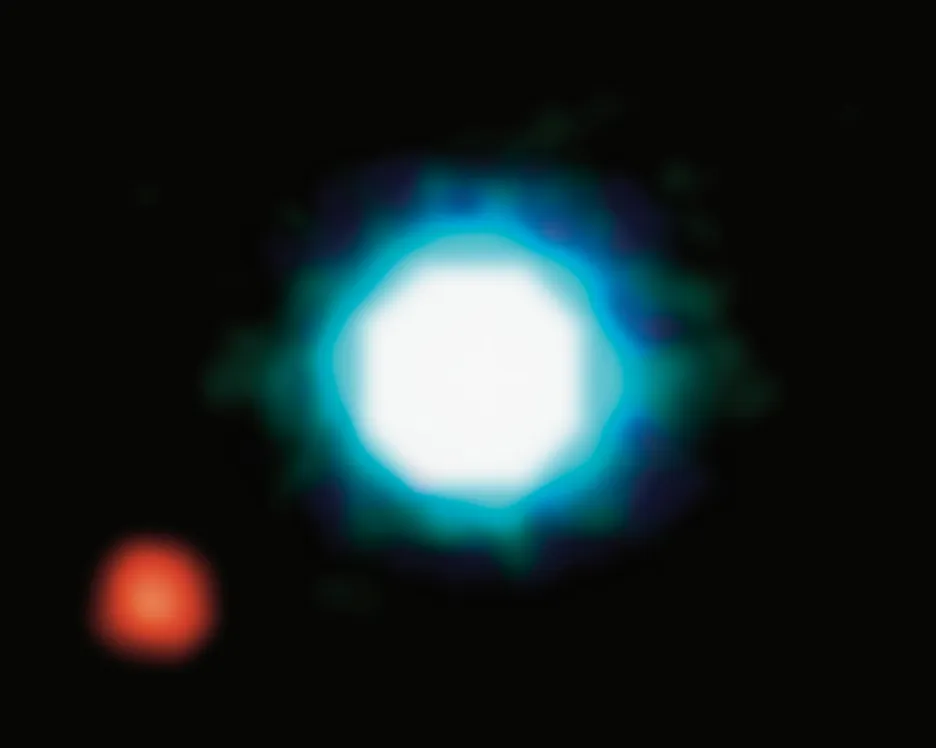 První snímek Exoplanety 2M1207b (rok 2004) - obíhá kolem hnědého trpaslíka 2M1207b