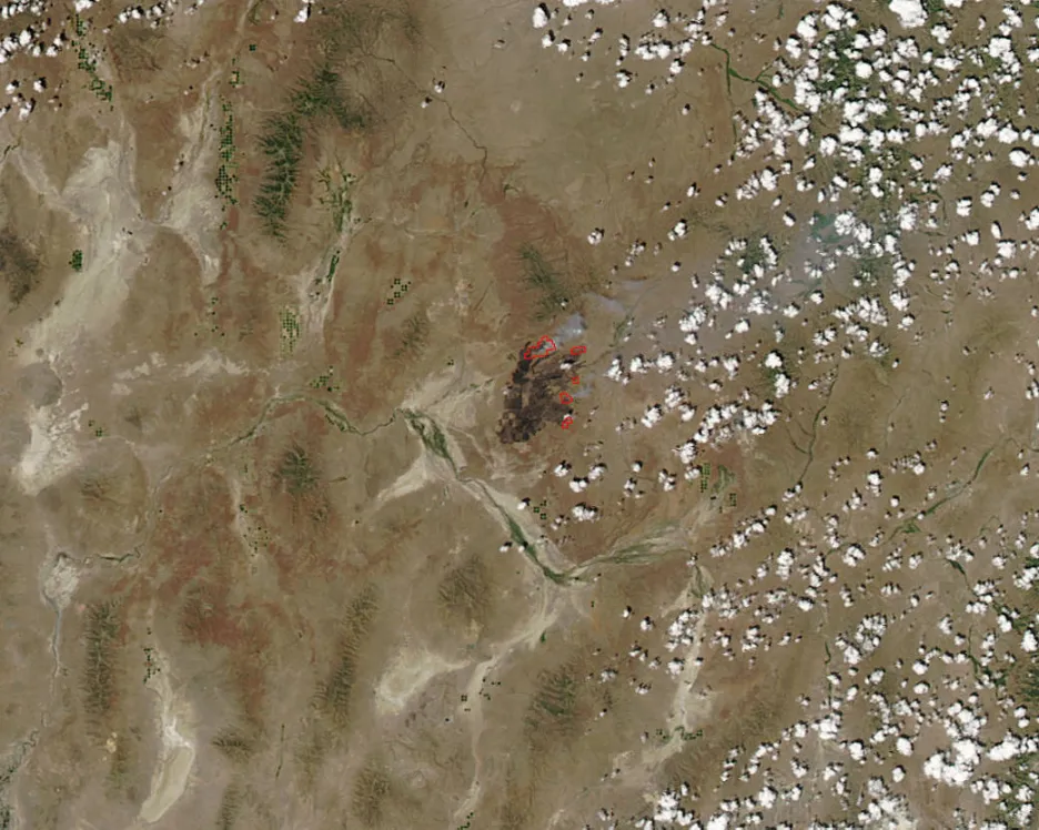 Lesní požáry z družic NASA