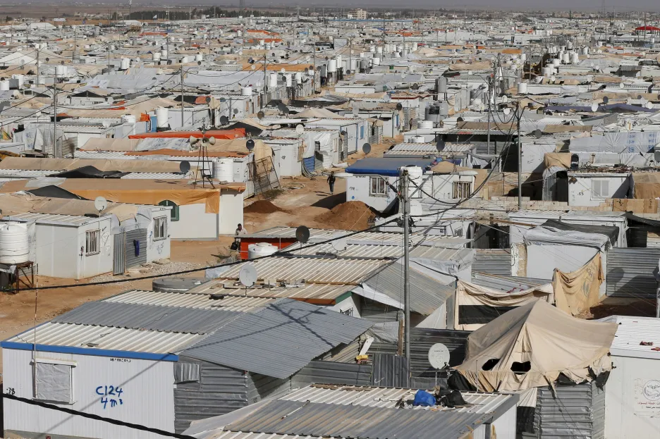 Jordánský tábor Zátarí leží nedaleko syrských hranic