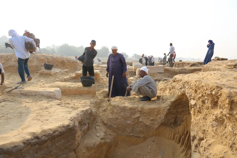 Nově objevený chrám v Egyptě