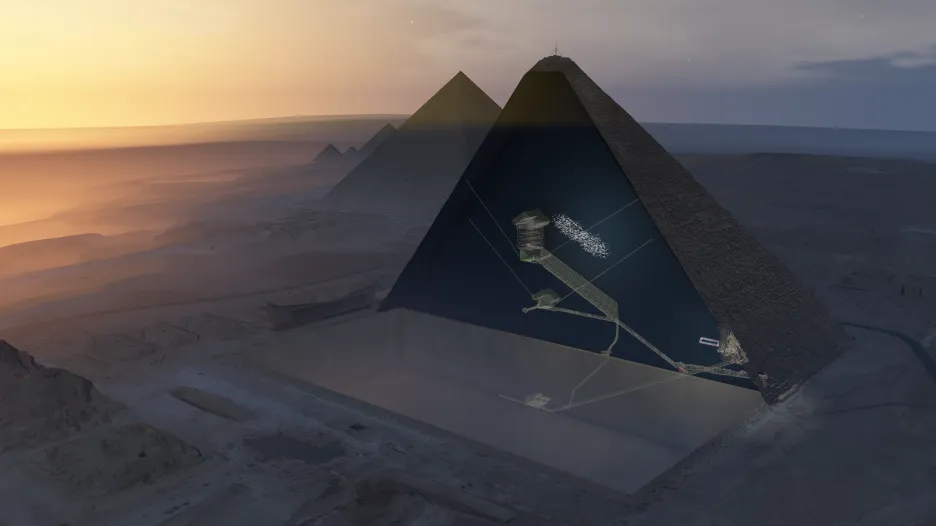 Nový výzkum Cheopsovy pyramidy odhalil neznámý prostor