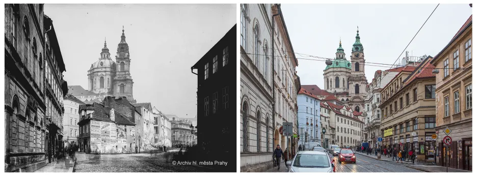 Praha před sto lety a dnes