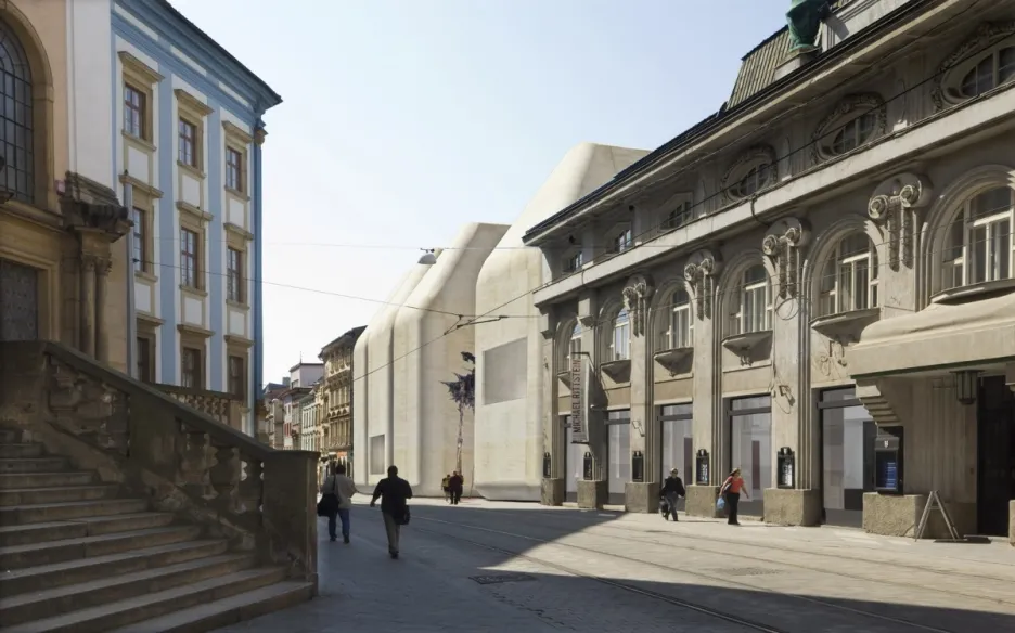 Umělecká vizualizace projektu SEFO Olomouc