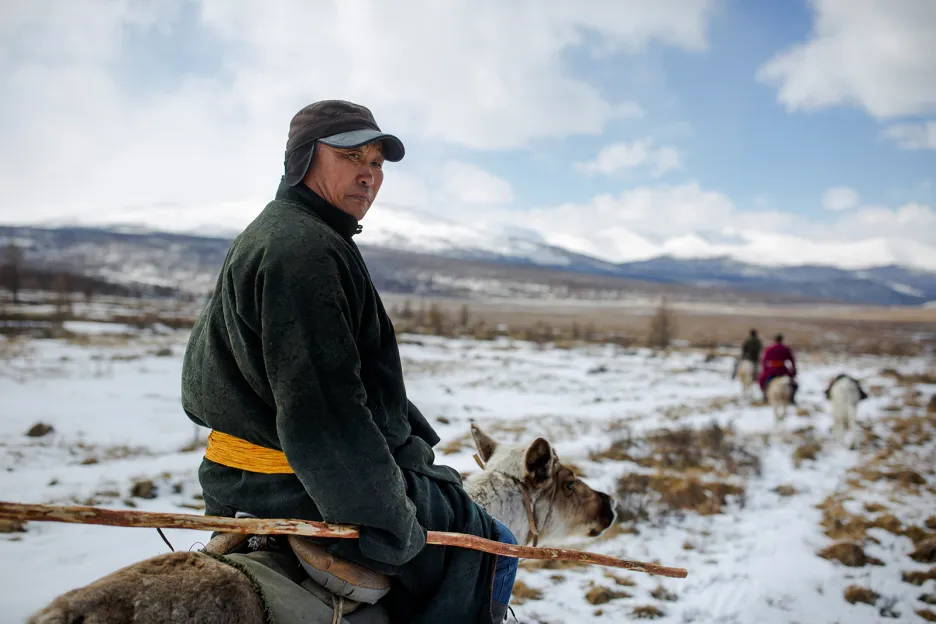 Mongolští kočovní pastevci sobů