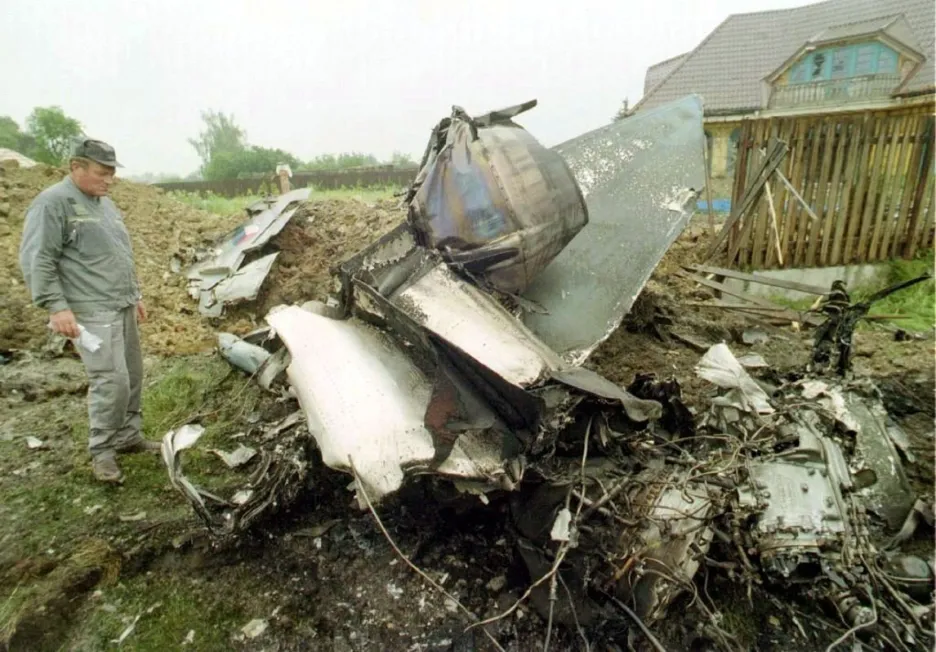 Srážka dvou letadel Mig-21 u Českých Budějovic v roce 1998