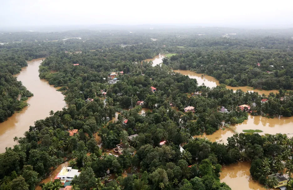 Záplavy na jihu Indie