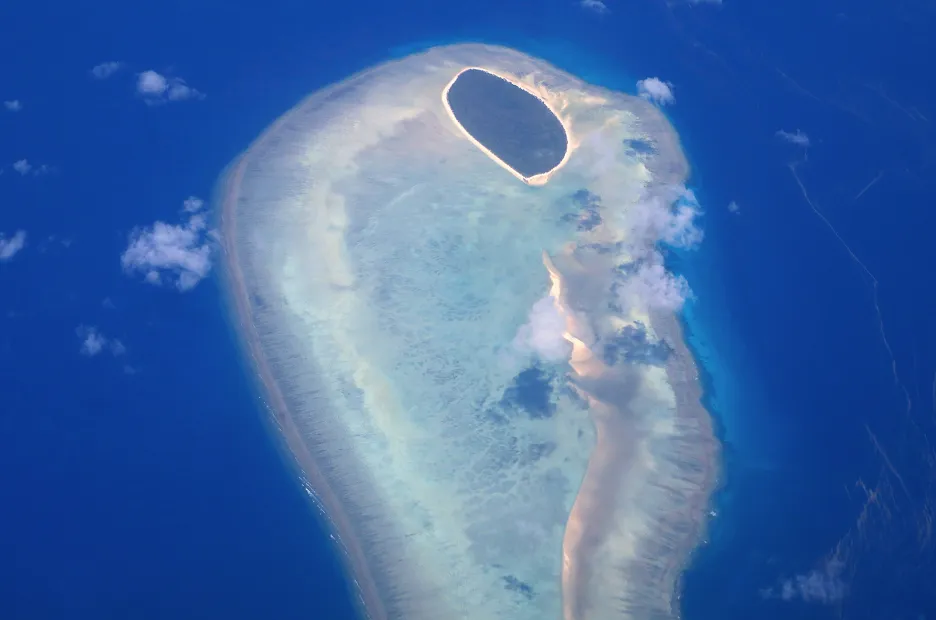 Velký korálový útes pohledem dronu