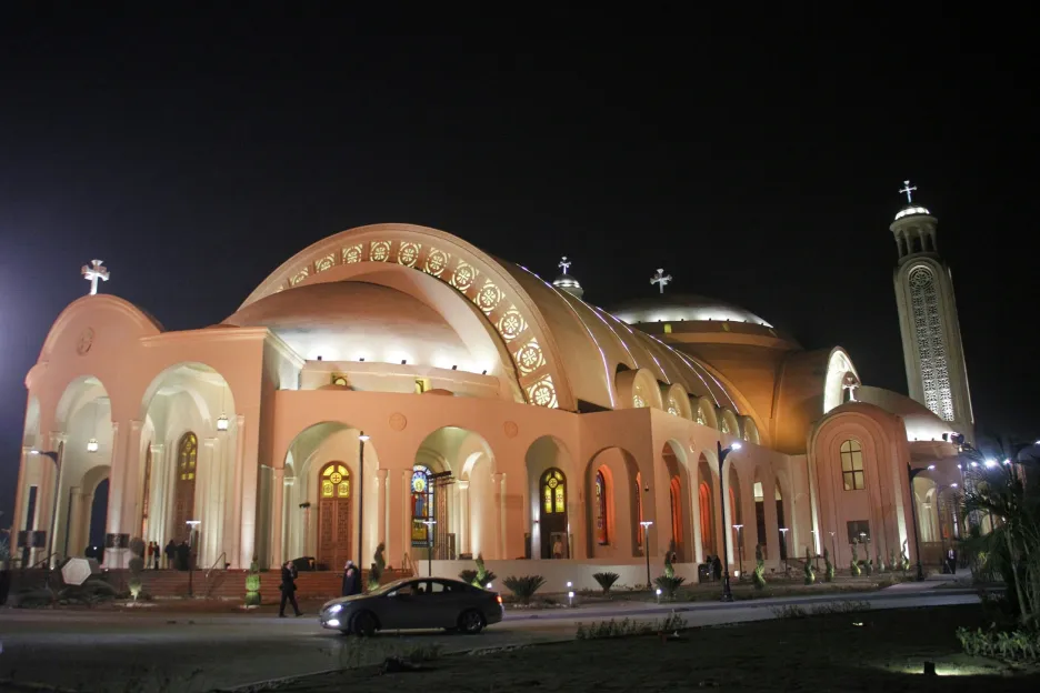 Koptský kostel v Egyptě je největší na Blízkém východě