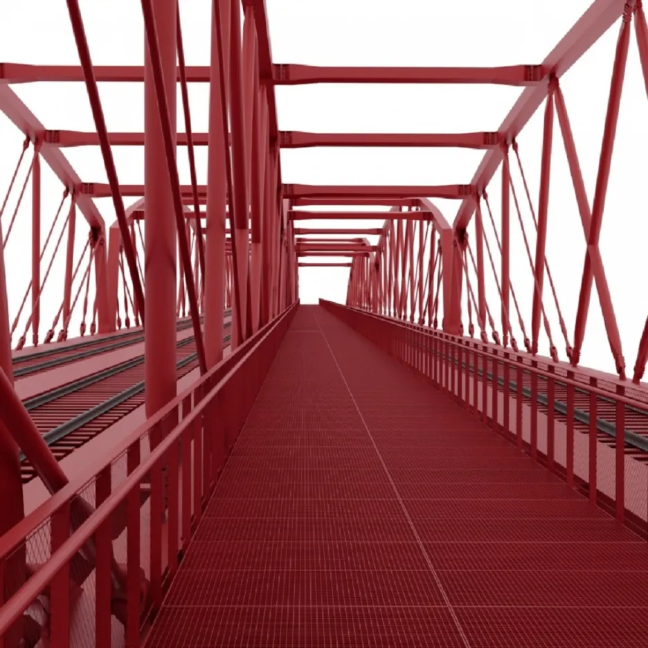 Vizualizace nového mostu na Výtoni z dílny Instutu plánování a rozvoje
