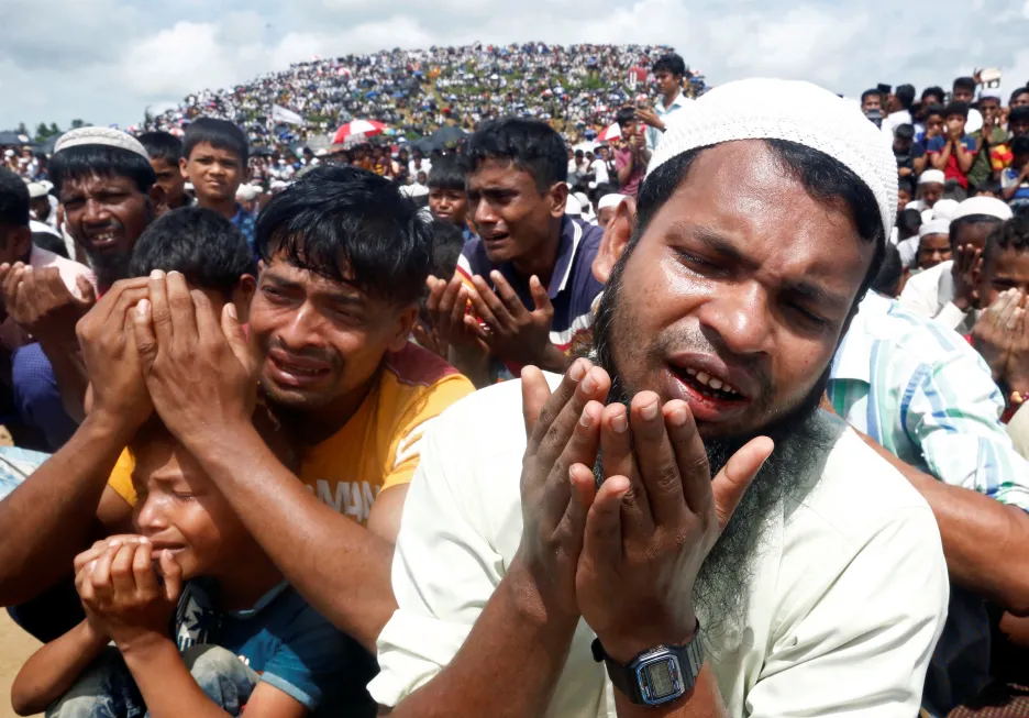 Rohingové si připomněli dva roky od vyhnání z Myanmaru