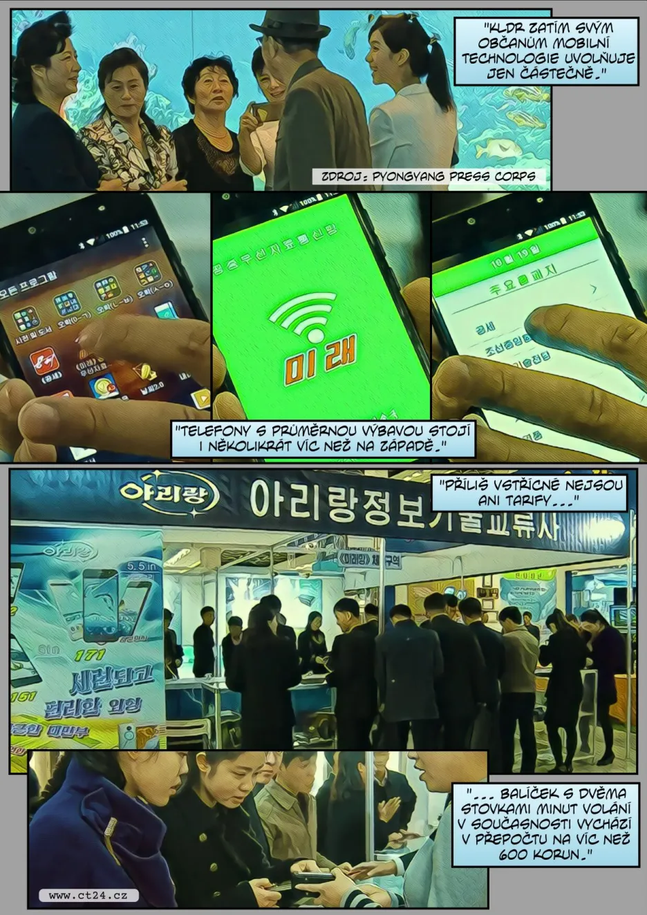 Severní Korea sestavila vlastní smartphony z dovezených součástek