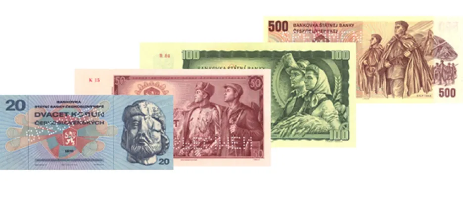 Bankovky a mince 1989