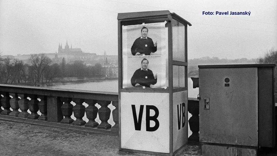 Plakát Václava Havla v prosinci 1989
