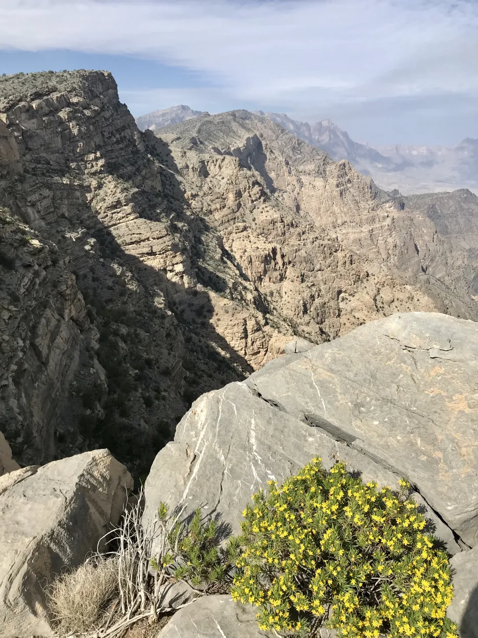 Ománské hory u města Nazvá