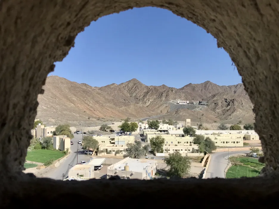 Výhled z pevnosti Bahla