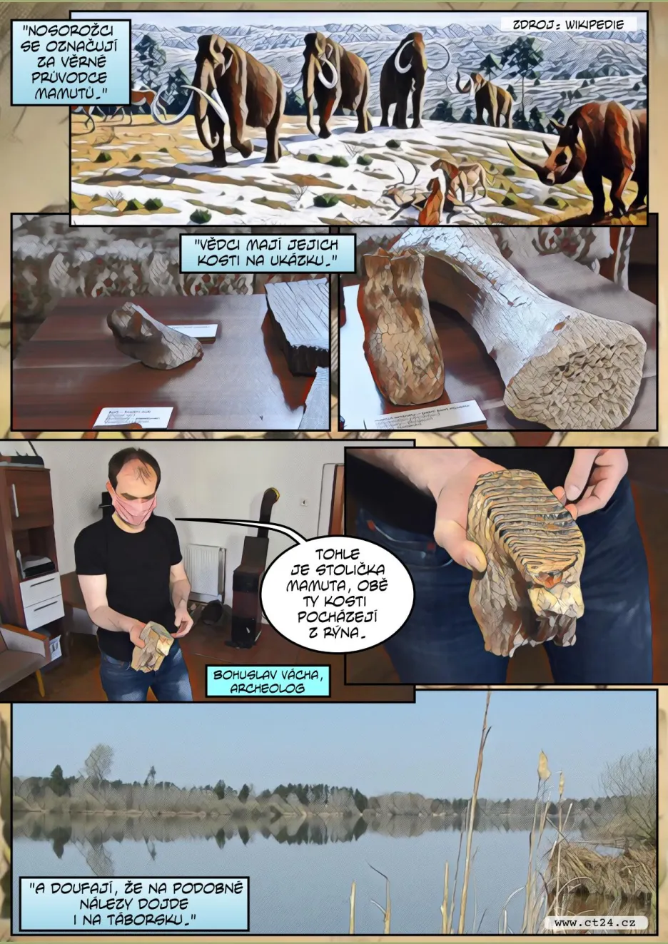 Písek skrýval kost průvodce mamutů
