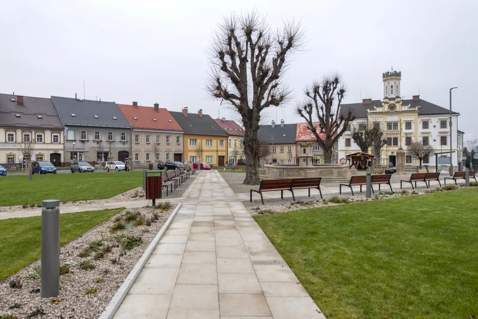 Česká Skalice na Náchodsku dokončila první etapu rekonstrukce centrálního Husova náměstí
