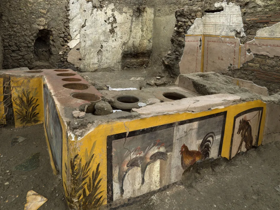 Antické rychlé občerstvení objevené v Pompejích
